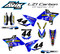 Customize this graphic kit with your name/number, background colors, sponsor logos and artwork colors, this kit is shown with a process blue highlight