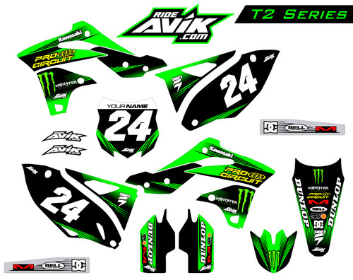 Example of a customized kit. Choose your own sponsor logos and background details.