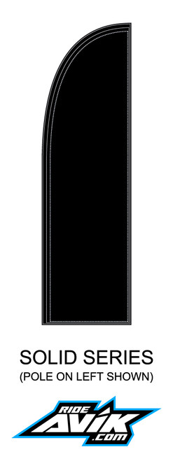 Black shown, but we can print whatever color background you request.