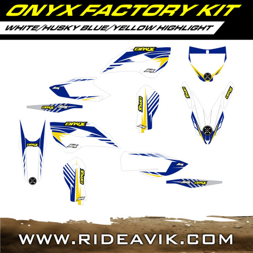 Husqvarna Onyx Factroy Series Semi Custom Graphic Kit