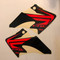 CRF50 Wing Style Shroud Graphics Red Background