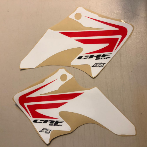CRF50 Wing Style Shroud Graphics White Background