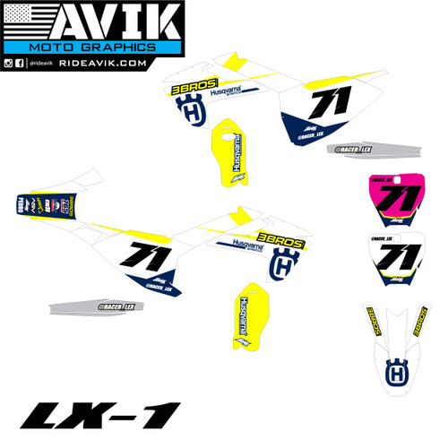 This is just an example, you customize all the logos/number details on the order form.