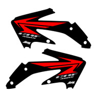 CRF450x 2005-2016 Stock replica Shroud graphics style Black/red