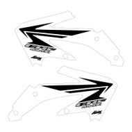 CRF450x 2005-2016 Stock replica Shroud graphics style White/Black
