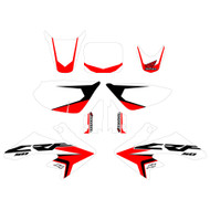 CRF50 oem updated replica graphics white and red/black with white backgrounds