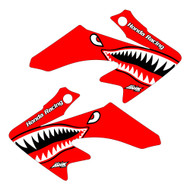 CRF50 bomber shroud graphics red