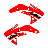 CRF150r bomber shroud graphics red