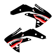 CRF150r bomber shroud graphics black