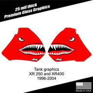 XR250 XR400 96-04 Bomber shroud graphics red