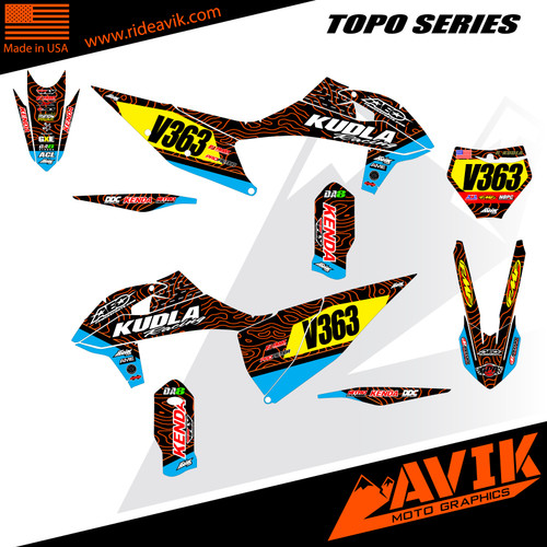 Customize the graphics with your choice of logos, and you can even change highlight color, example- turn orange to dark gray and turn cyan to orange. 