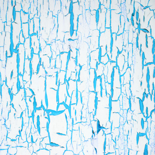 Aqua/White Crackle Floor