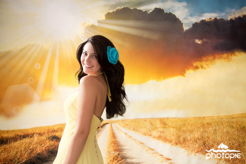 Sunburst Road Photography Background