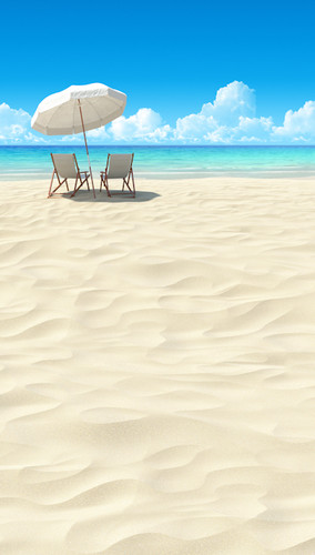 Beachside Lounging Backdrop