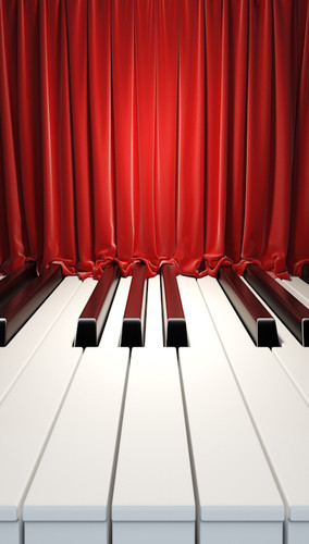 Big Piano Backdrop