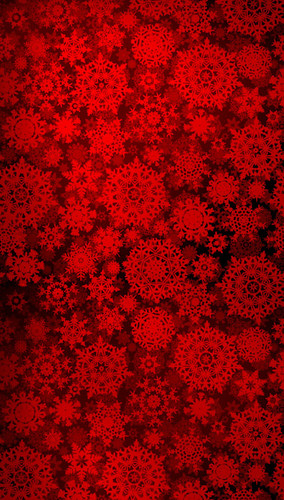 Red Christmas Snowflakes Backdrop