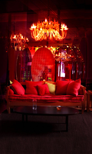 Red Room Backdrop
