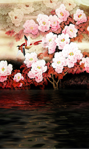 Pink Peonies Backdrop
