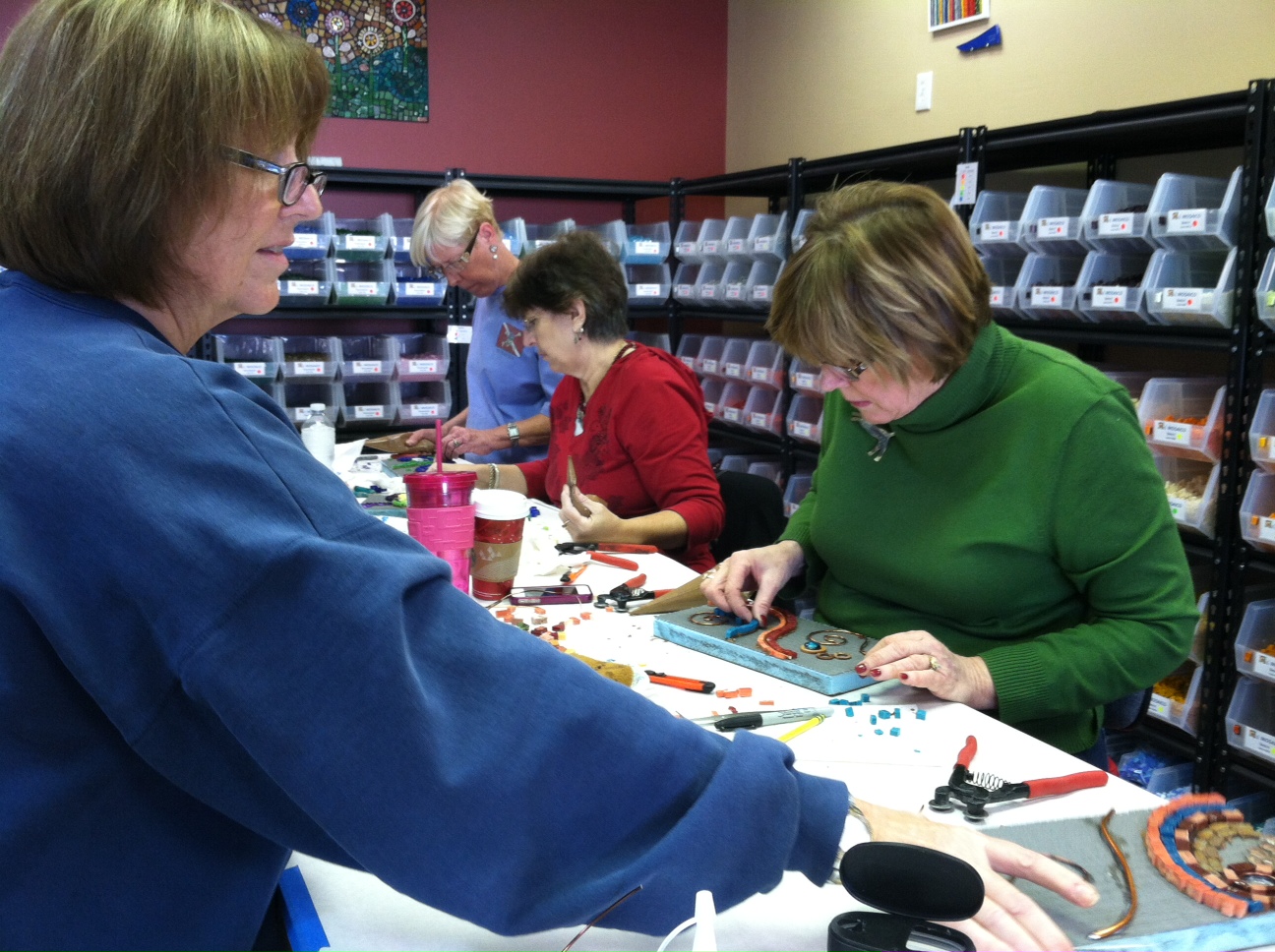 Tools and Materials for Creating Micro Mosaics Pendants with Mireille  Swinnen for Mosaic Arts Online - di Mosaico