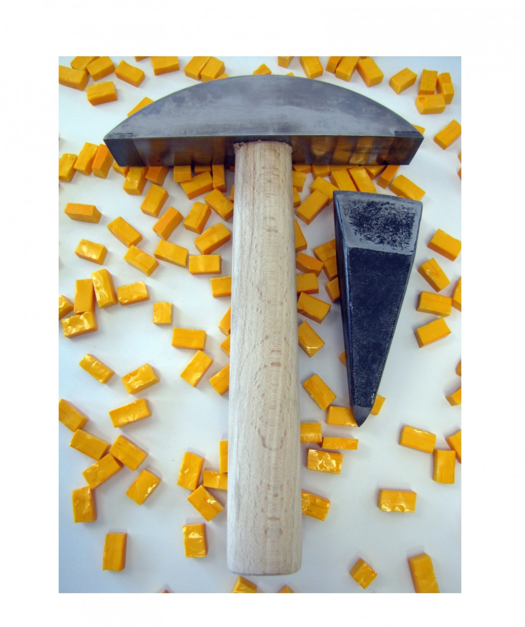 Carbide Hammer and Steel Hardie di Mosaico Italian Smalti, Stone