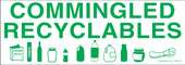 3 x 8.5" Commingled Recyclables Decal