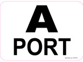5 x 7" A Port Decal