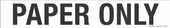 3 x 18" Paper Only Decal