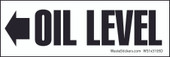 1 x 3" Oil Level Stickers