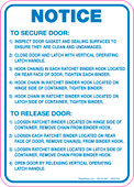  5 x 7" Notice To Secure Door Decal