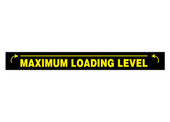 3 x 36" Maximum Loading Level (Black) Recycling Decal