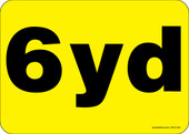 5 x 7" 6 Yard Front Load Container Decal