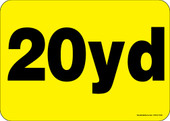5 x 7" 20 Yard Roll-Off Container Decal