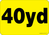 5 x 7" 40 Yard Roll-Off Container Decal