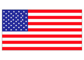 6 x 11" USA Flag Decal United States Flag Decal