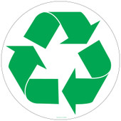 8 Inch Recycling Logo Sticker