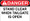 Danger Decal Stand Clear When Tailgate Is Open Sticker