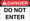 Danger Decal Do Not Enter Sticker