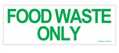 Food Waste Only Recycling Sticker Decal