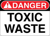 Danger Decal Toxic Waste Sticker