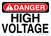 5 x 7" Danger High Voltage