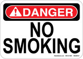 5 x 7" Danger No Smoking