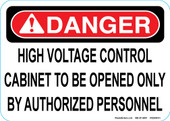 5 x 7" High Voltage Control Decal