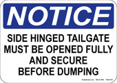 5 x 7" Notice Side Hinged Tailgate Decal