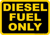 5 x 7" Diesel Fuel Only Decal