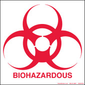 6 x 6" Biohazardous Decal