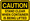 Caution Decal Stand Clear When Container Is Being Lifted Sticker