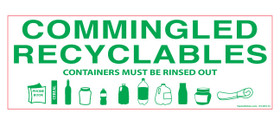 Commingled recyclables sticker