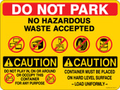 9 x 12" Do Not Park Multi Message Decal