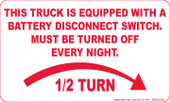 3 x 5" This Truck Is Equipped Sticker
