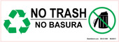 3 x 8.5" Bilingual No Trash Only